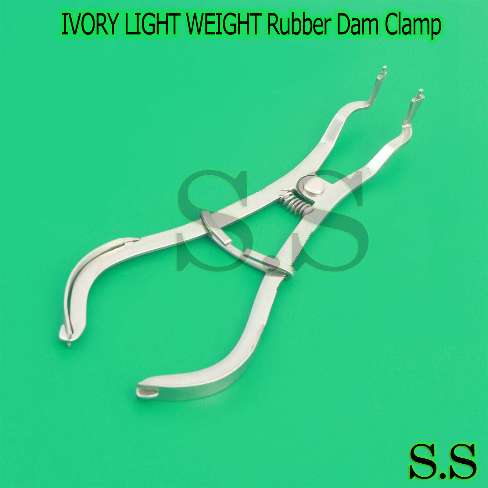 New 3 IVORY LIGHT WEIGHT Rubber Dam Clamp Forceps Dental InstrumentS