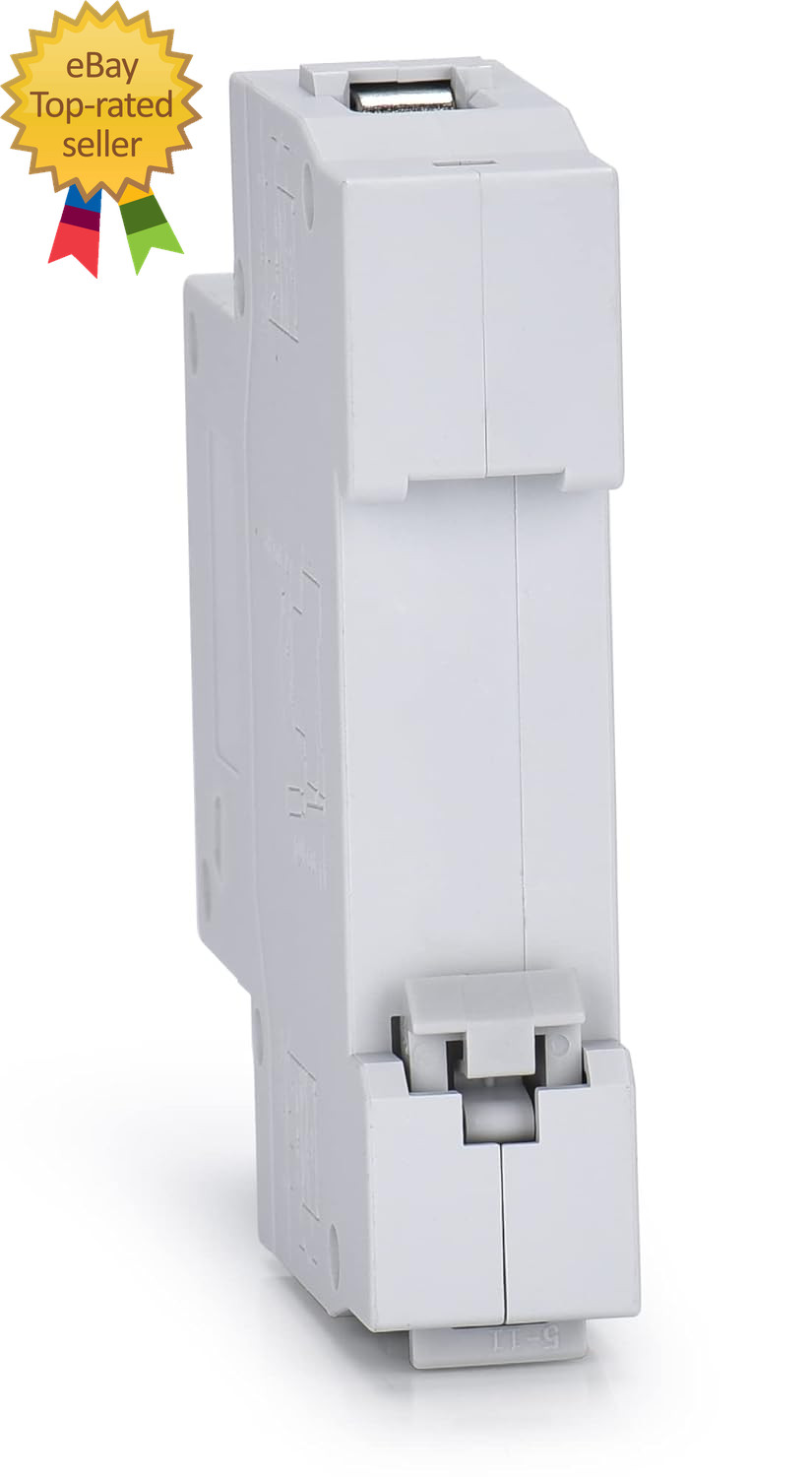 AC Miniature Circuit Breaker 10 Amp 120V/240V 1 Pole DIN Rail Mount Thermal Trip