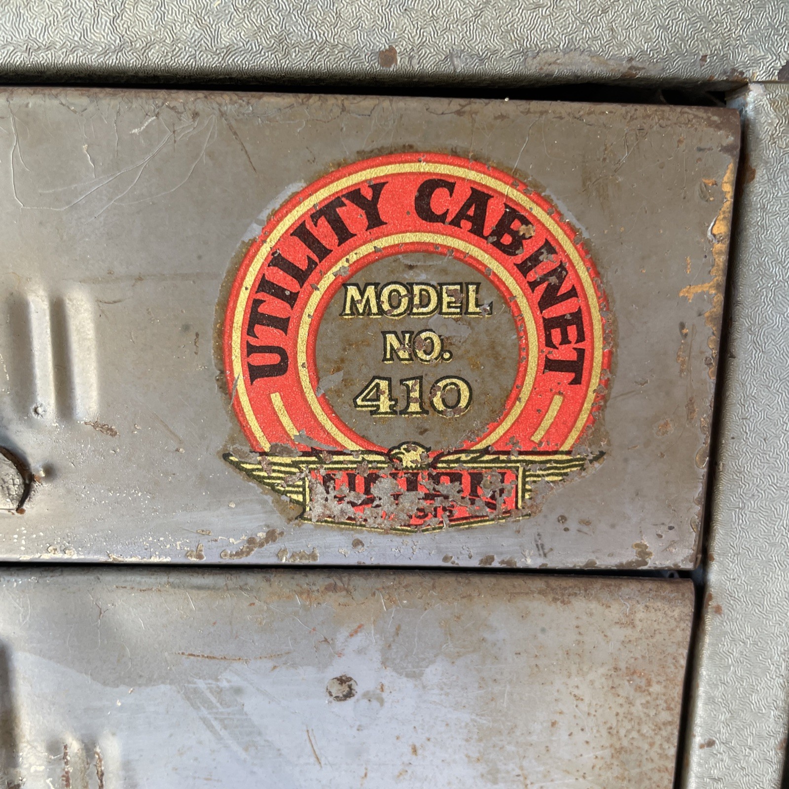 Vtg Union Chest 410 4 Drawer Utility Cabinet Storage Battleship Grey Industrial
