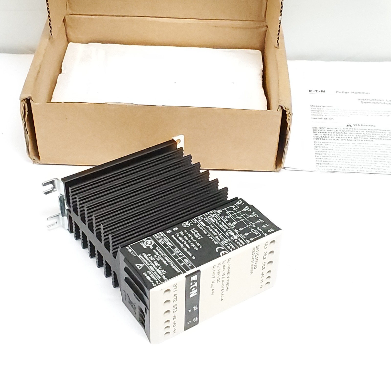 Cutler-Hammer S511E10N3D Semiconductor Reversing Contactor 10A 208-480V
