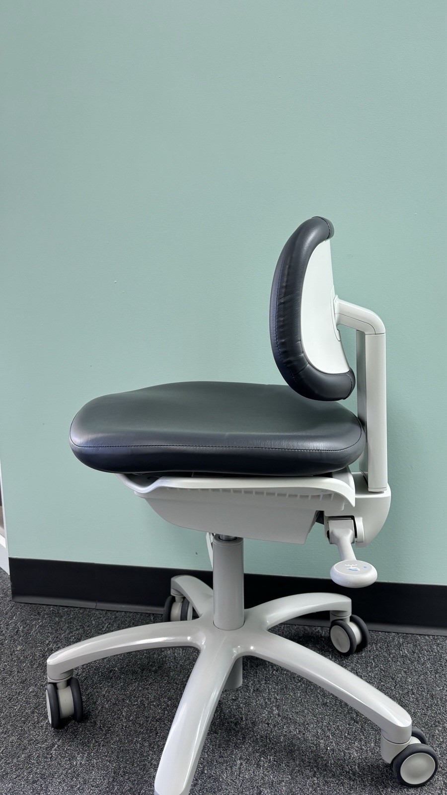 Brand New Dark Grey Adec A-dec 521 Doctor Stool with Adjustable Height and Tilt