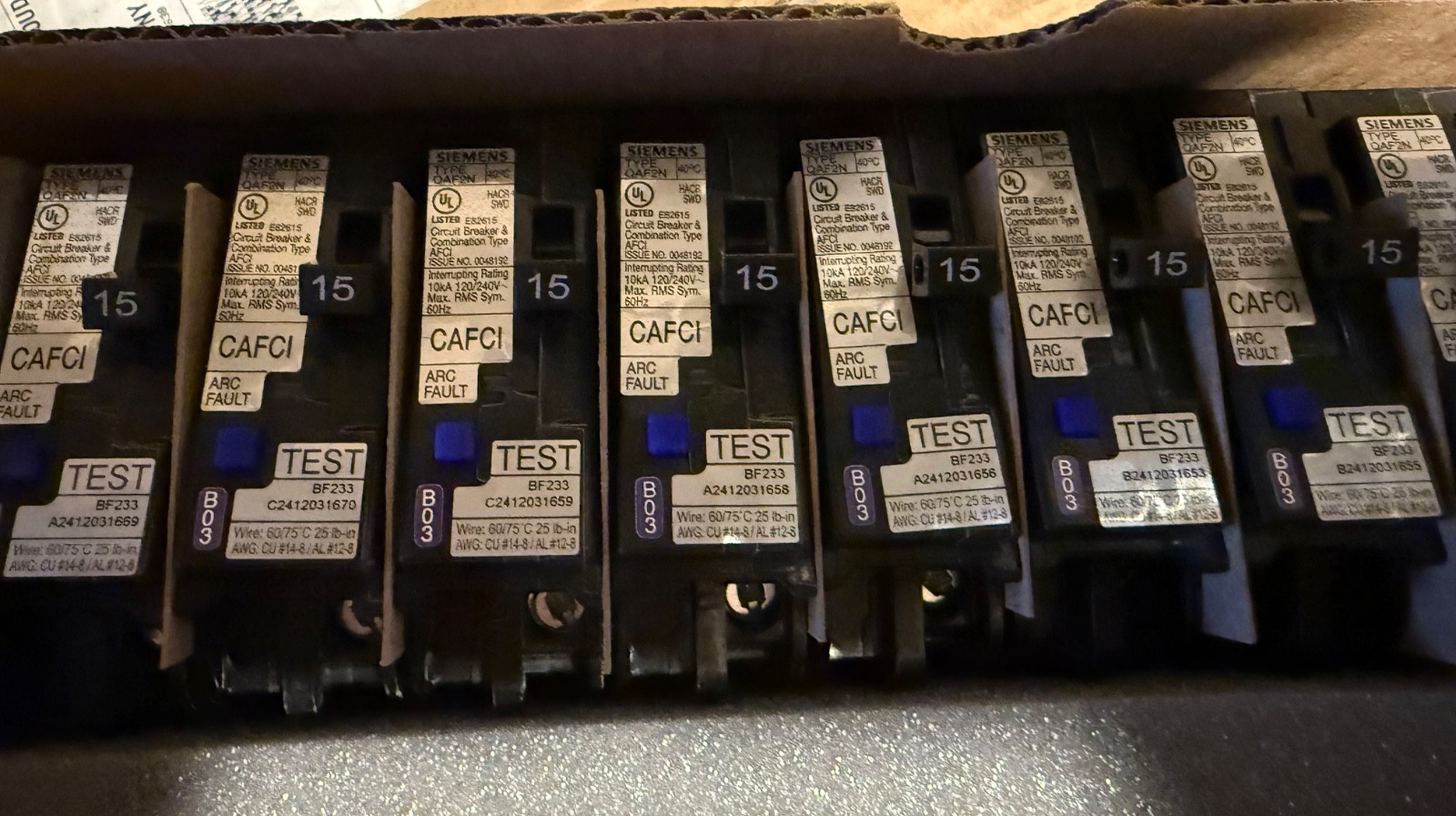 10 PACK New Siemens QA115AFCN