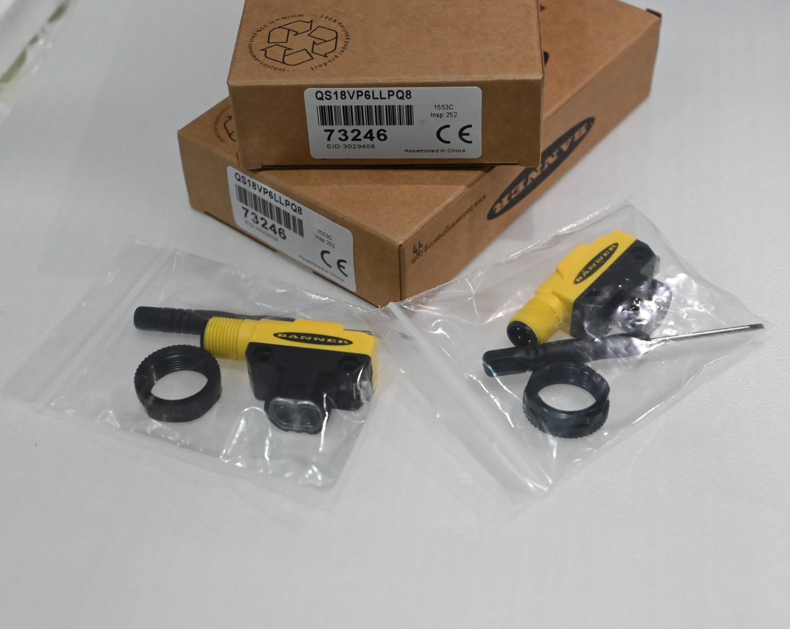 Banner QS18VP6LLPQ8 1PC New Photoelectric Sensor 6m Diffuse 10-30VDC M12 IP67