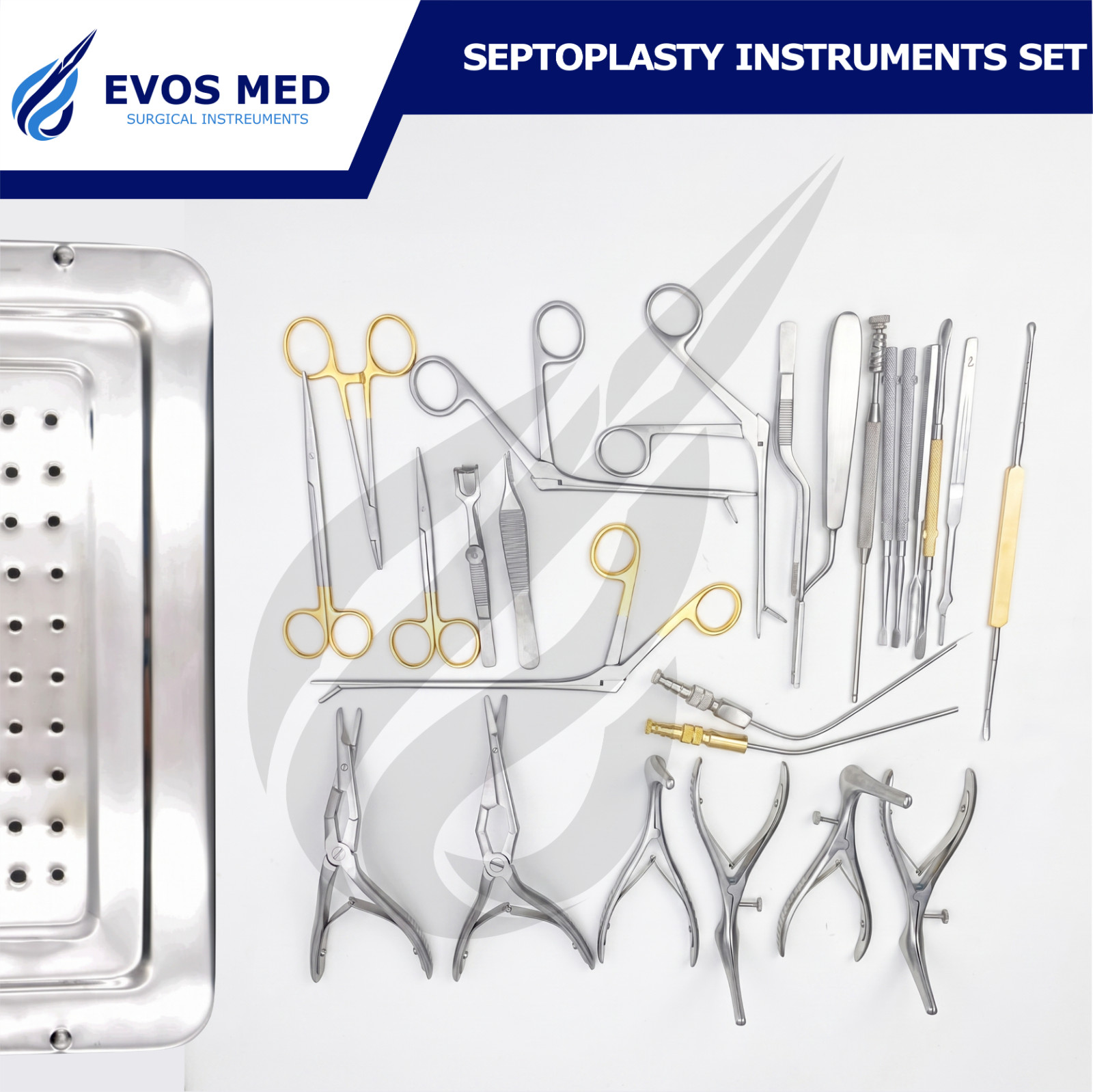 ENT Septoplasty Instrument Set 28 Pcs Nasal Surgery Instruments German Grade ENT