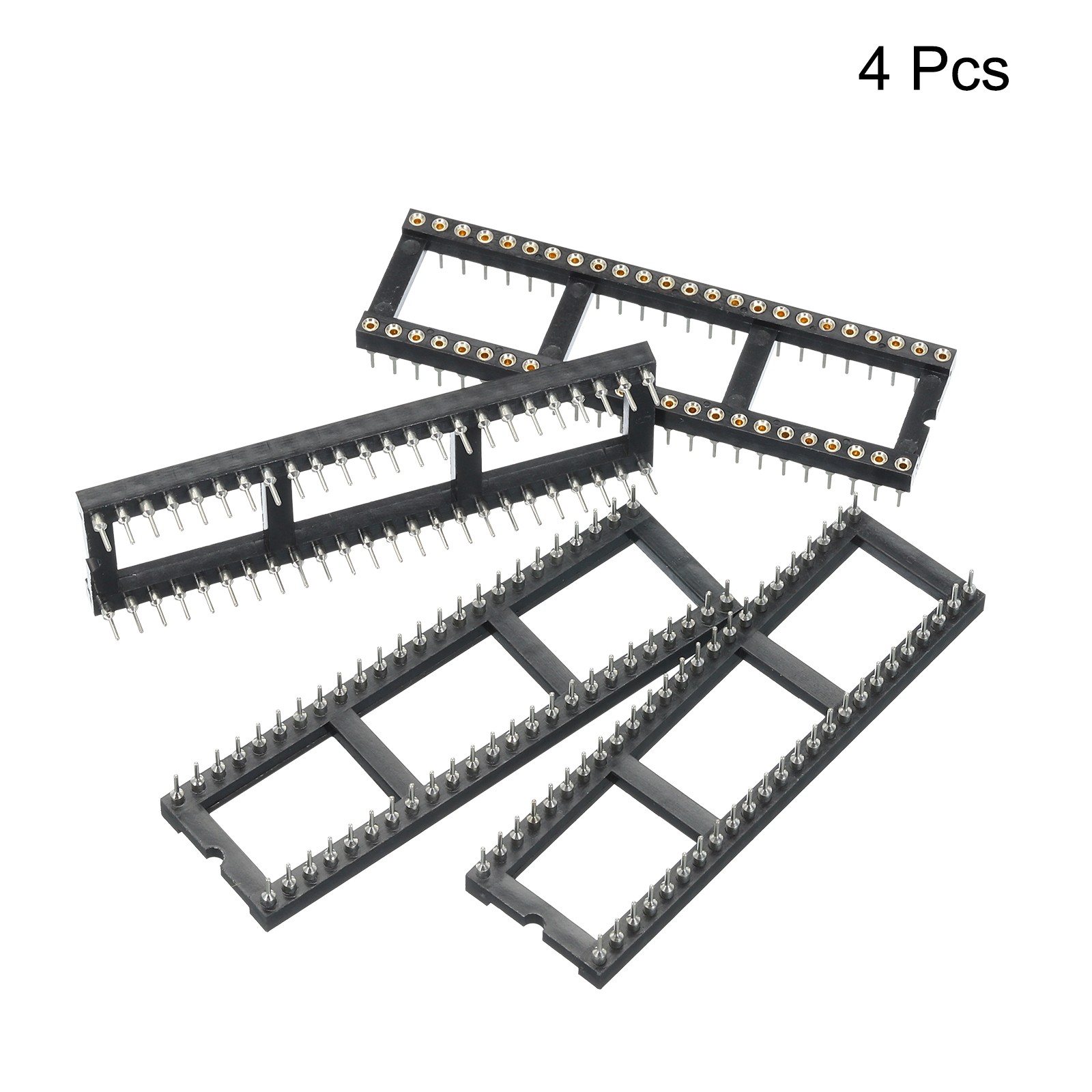 4 x DIP IC Chip Socket Adapter Round Pin 48P 2.54mm Pitch IC Socket 15.2mm