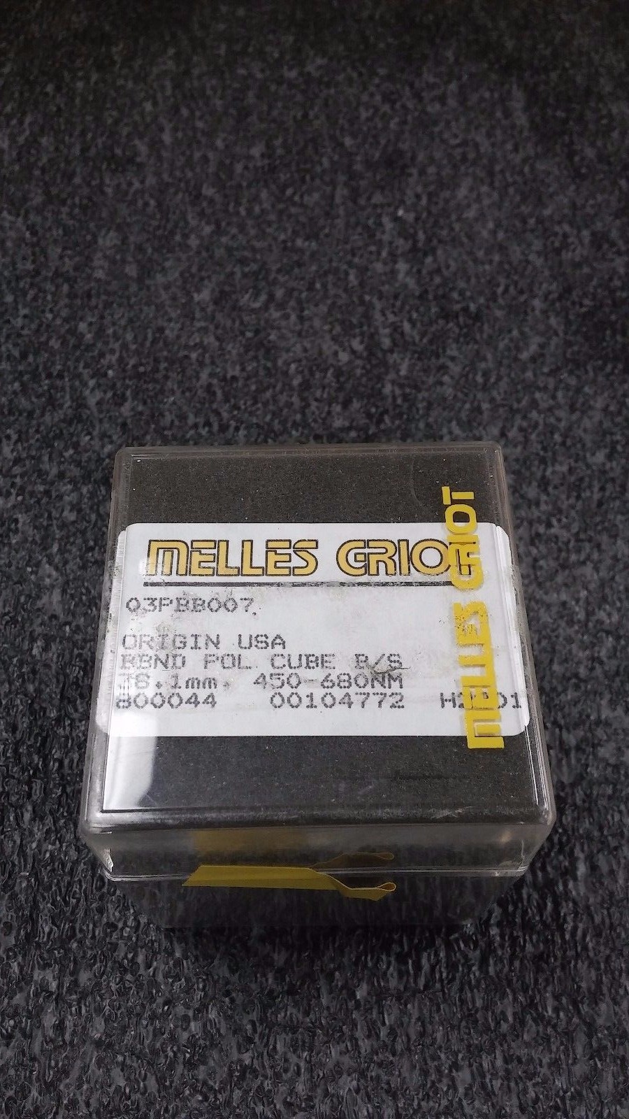 MELLES GRIOT 03PBB007 BBND POL CUB 38.1mm 450-680NM Beam Splitter