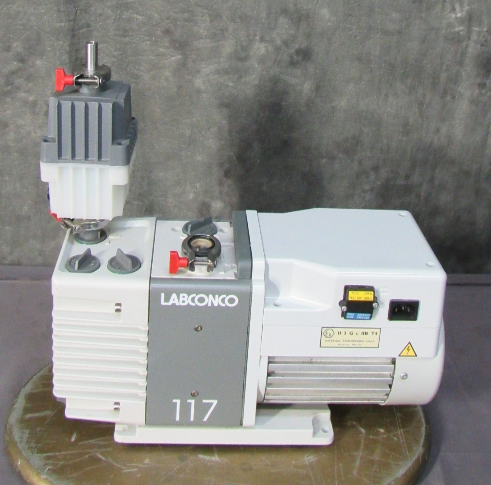 LabConco 117 Rotary Vane Vacuum Pump & Mist Filter; WARRANTY