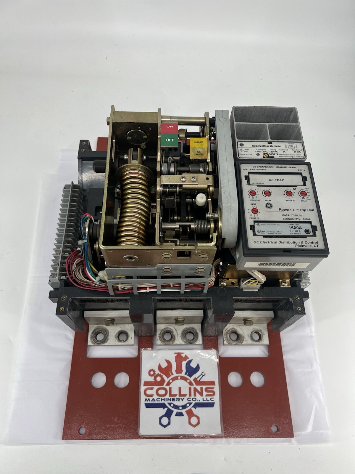 GE SHF20D220 Hi-Break Circuit Breaker, 2000A, 600V, 3P, 3Ø w/ SPUV120AC