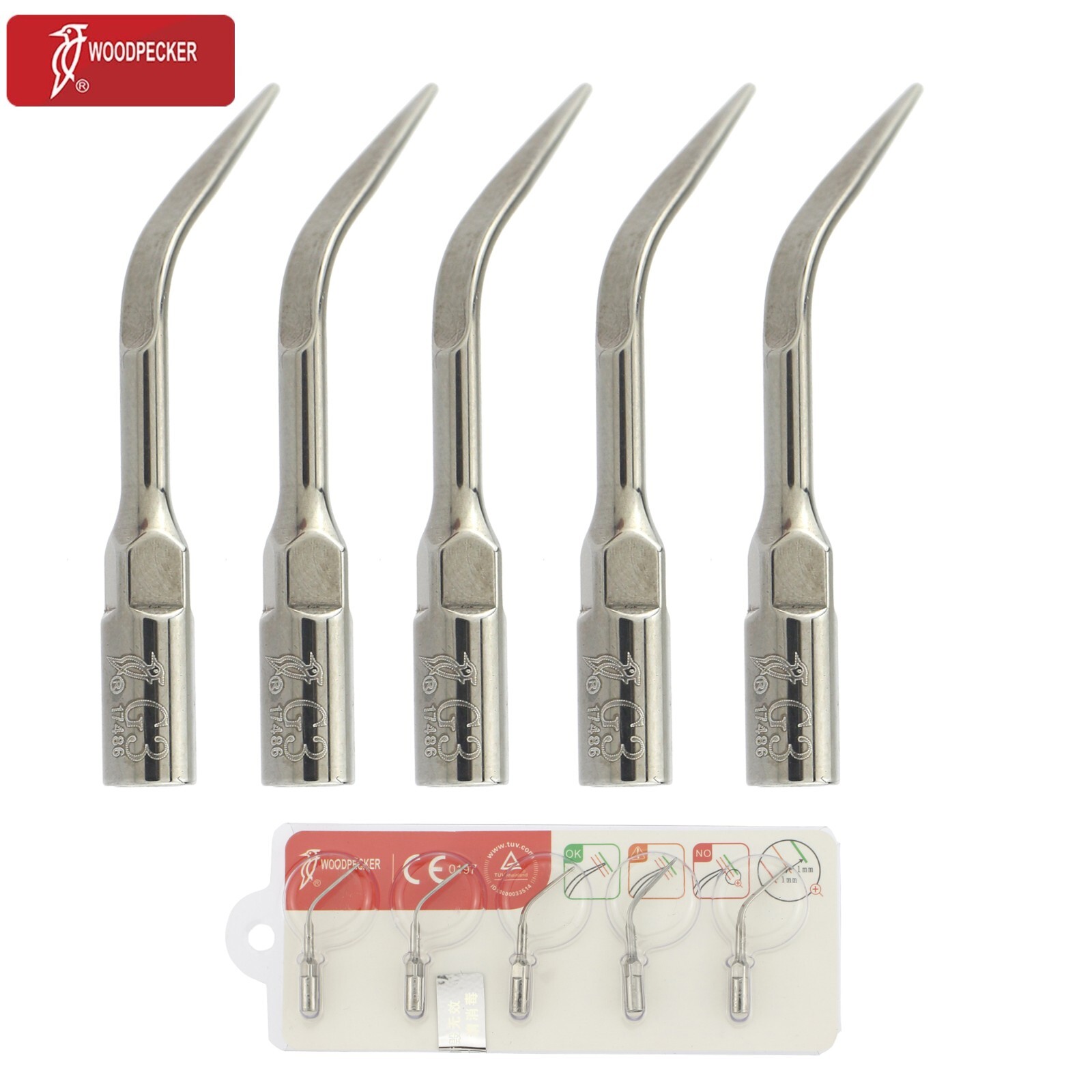 Woodpecker UDS N3 LED Dental Ultrasonic Piezo Scaler Handpiece HW-5L EMS Tips G1