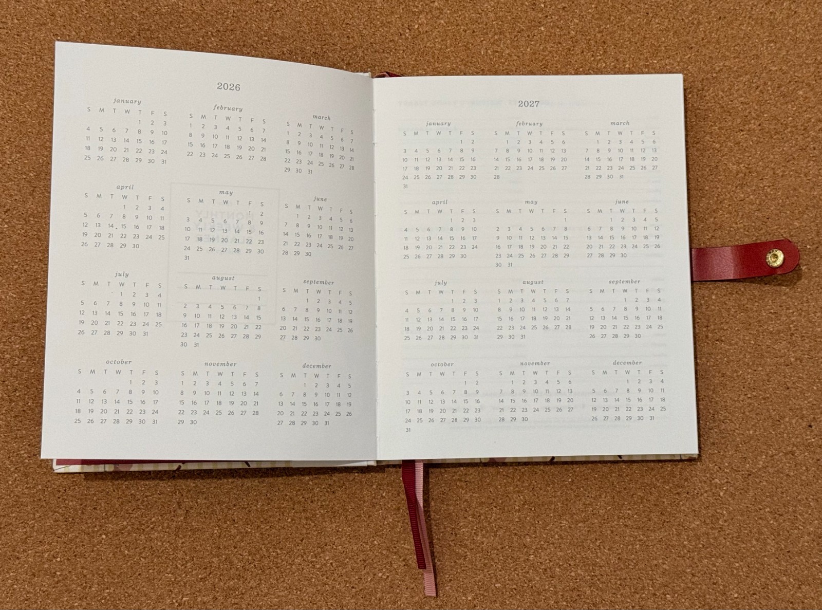 FRINGE 2026-2027 Cottage Bouquet Weekly Desk Planner B&N Exclusive