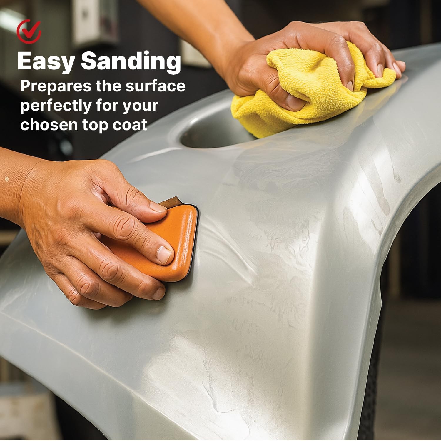 LAUCO Grey High-Build Primer Aerosol 13 oz, Heavy Fill Automotive Surfacer for