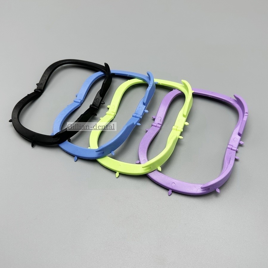 10pcs Dental Plastic Rubber Dam Frame Foldable Hager Light X-Ray Film Bracket