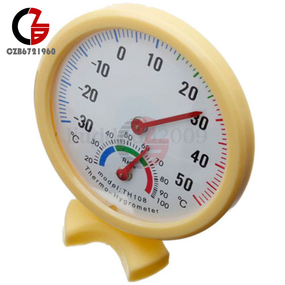 Large Dial Indoor Hygrometer Humidity Thermometer Temp Temperature Meter TH108