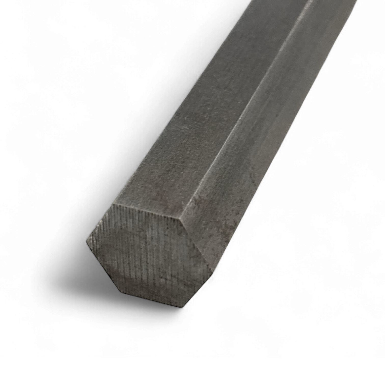 1.250 (1-1/4 inch) x 18 inches, 12L14 Steel Hexagon Bar, CF