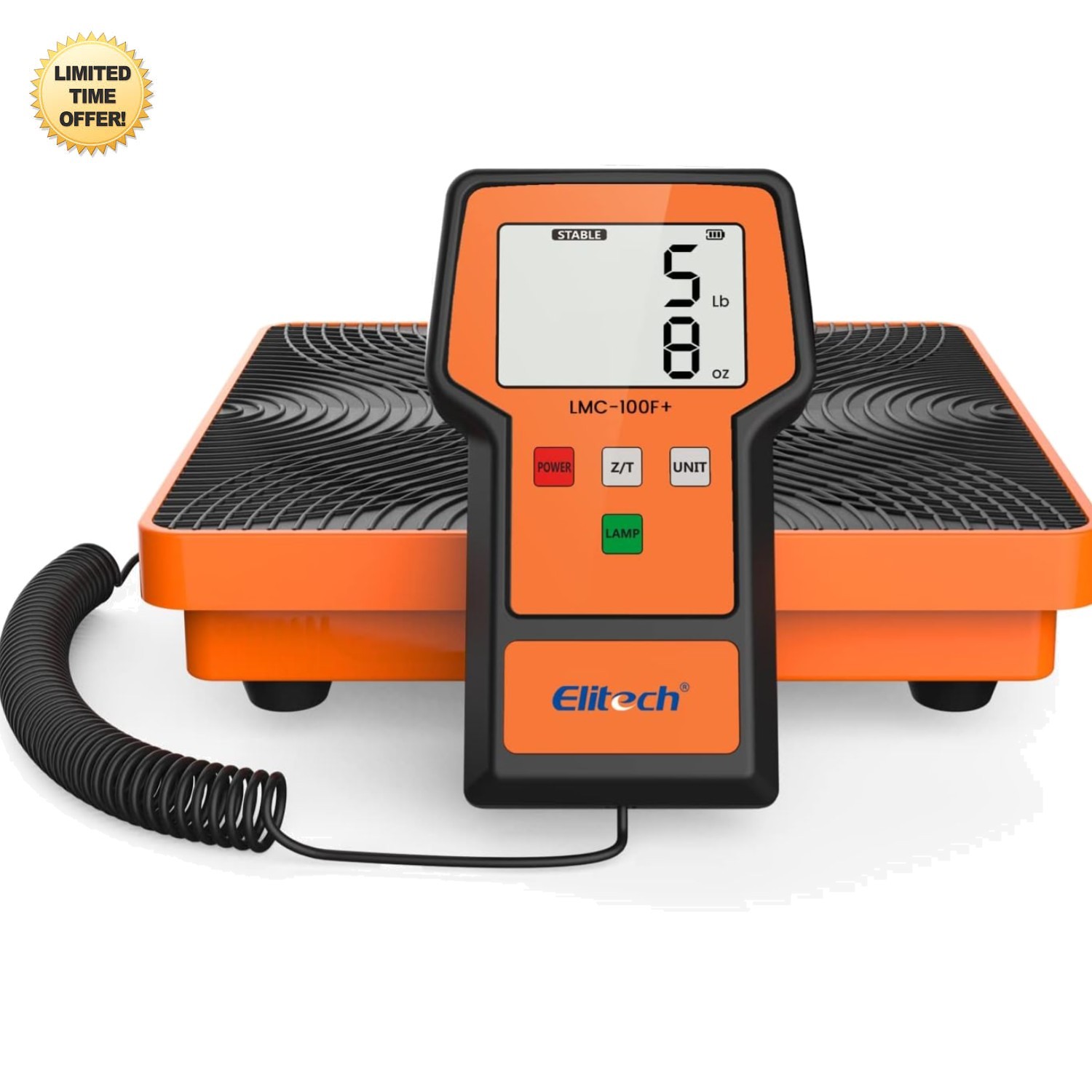 LMC-100F+ Refrigerant Scale 110 Lbs Digital HVAC Freon Weighing Scale