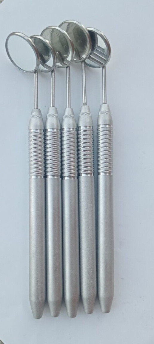 Dental Mouth Mirror #5 Unique Hollow Handle Dental Instruments Dentist 10 PCS