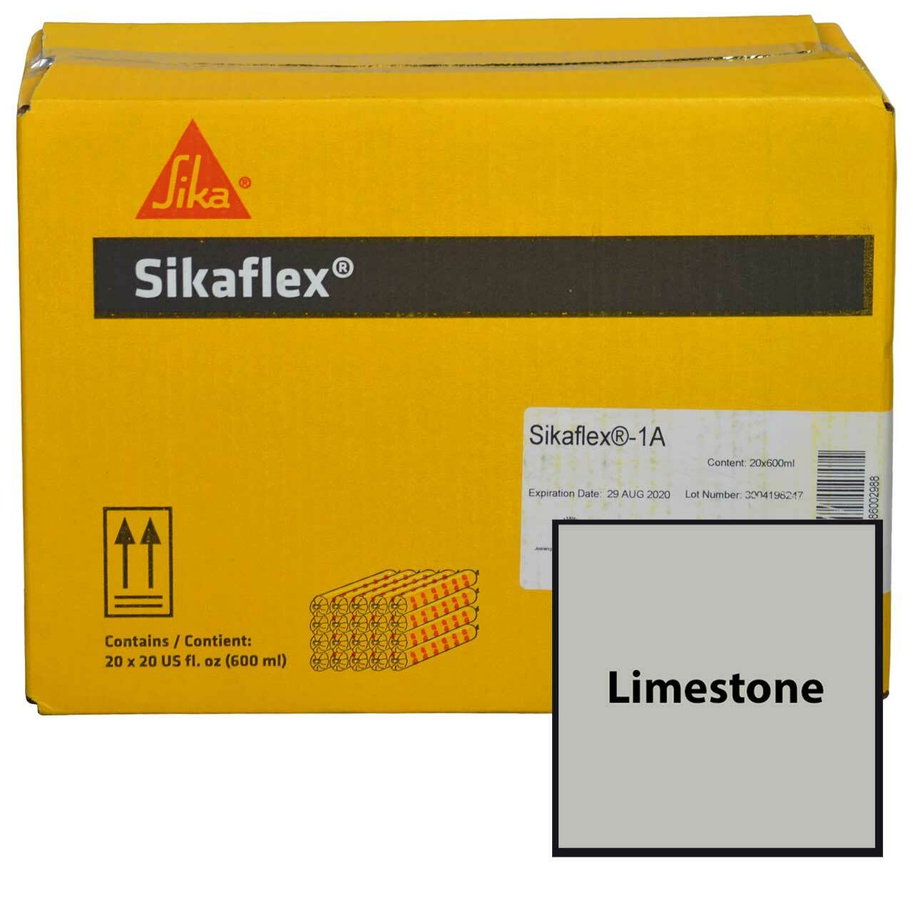Sikaflex 1A, 20 oz. Sausage Packs, Full Case – 20 Tubes, Limestone