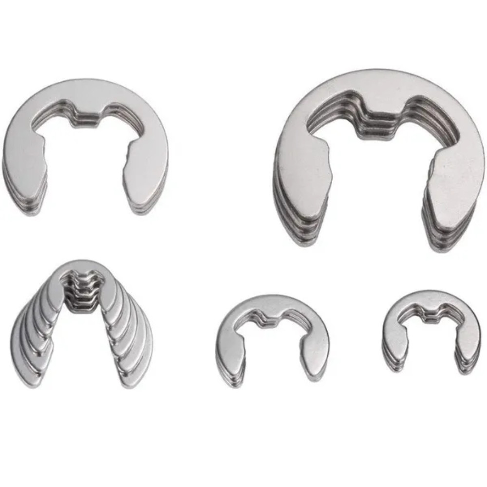 600PCS E-Clip External Retaining Snap Internal Circlip Ring Kit Stainless Steel
