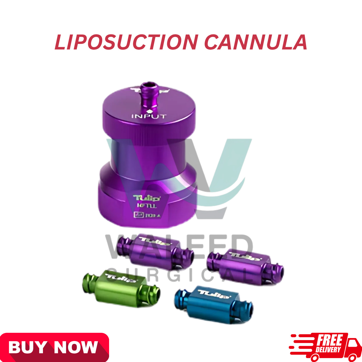 Tulip Surgical 60cc Liposuction Cannula Set with Johnnie Locks