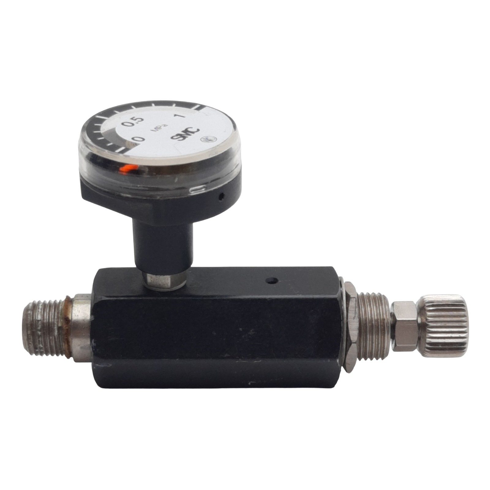 SMC ARJ210-M5G Miniature Regulator, 0.2-0.7MPa, 0.8MPa Max, 1/8in NPT Male, M5