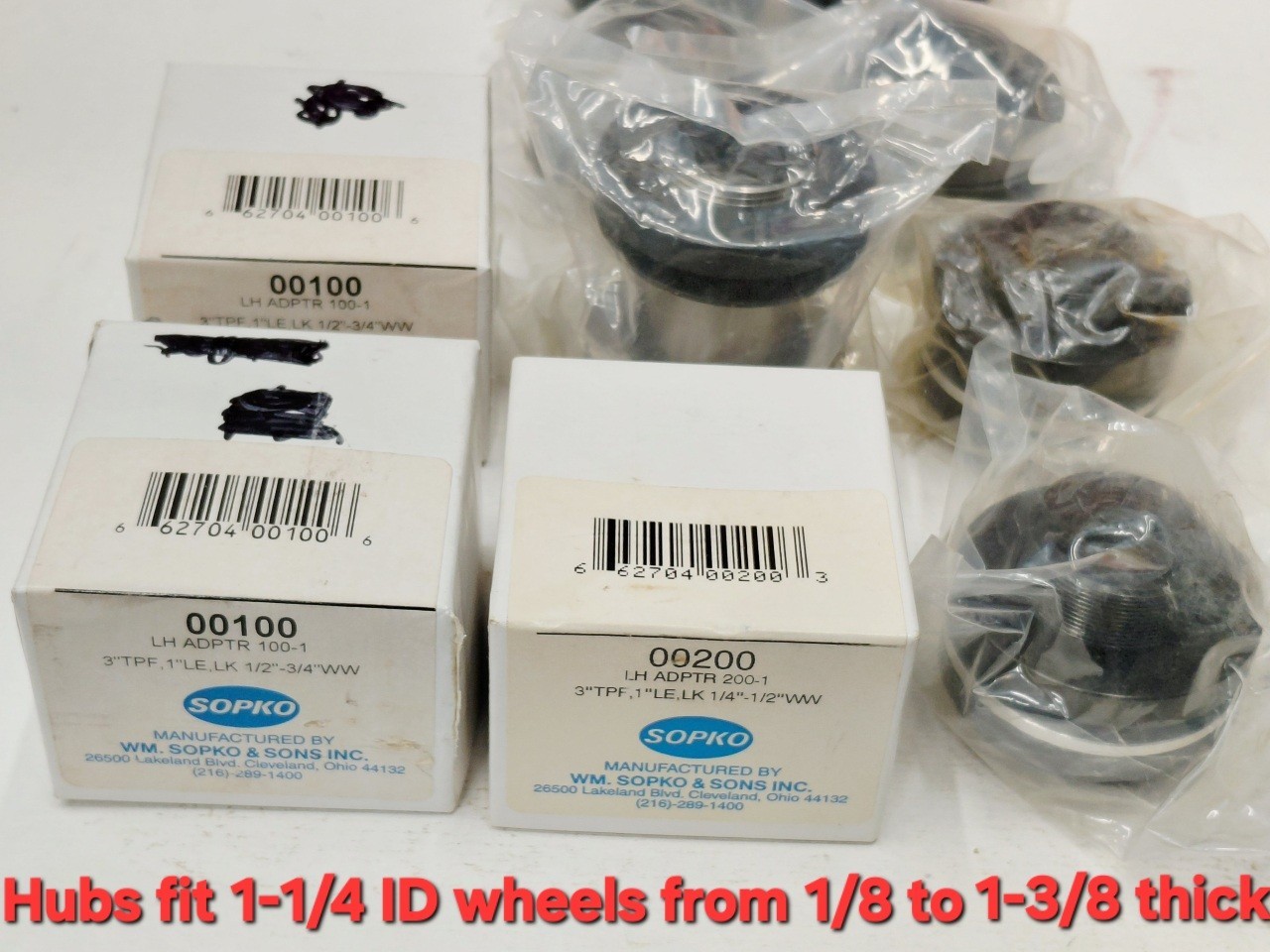 10 Sopco Grinding Wheel Hubs For Harig 612 & Harig 618 Surface Grinders
