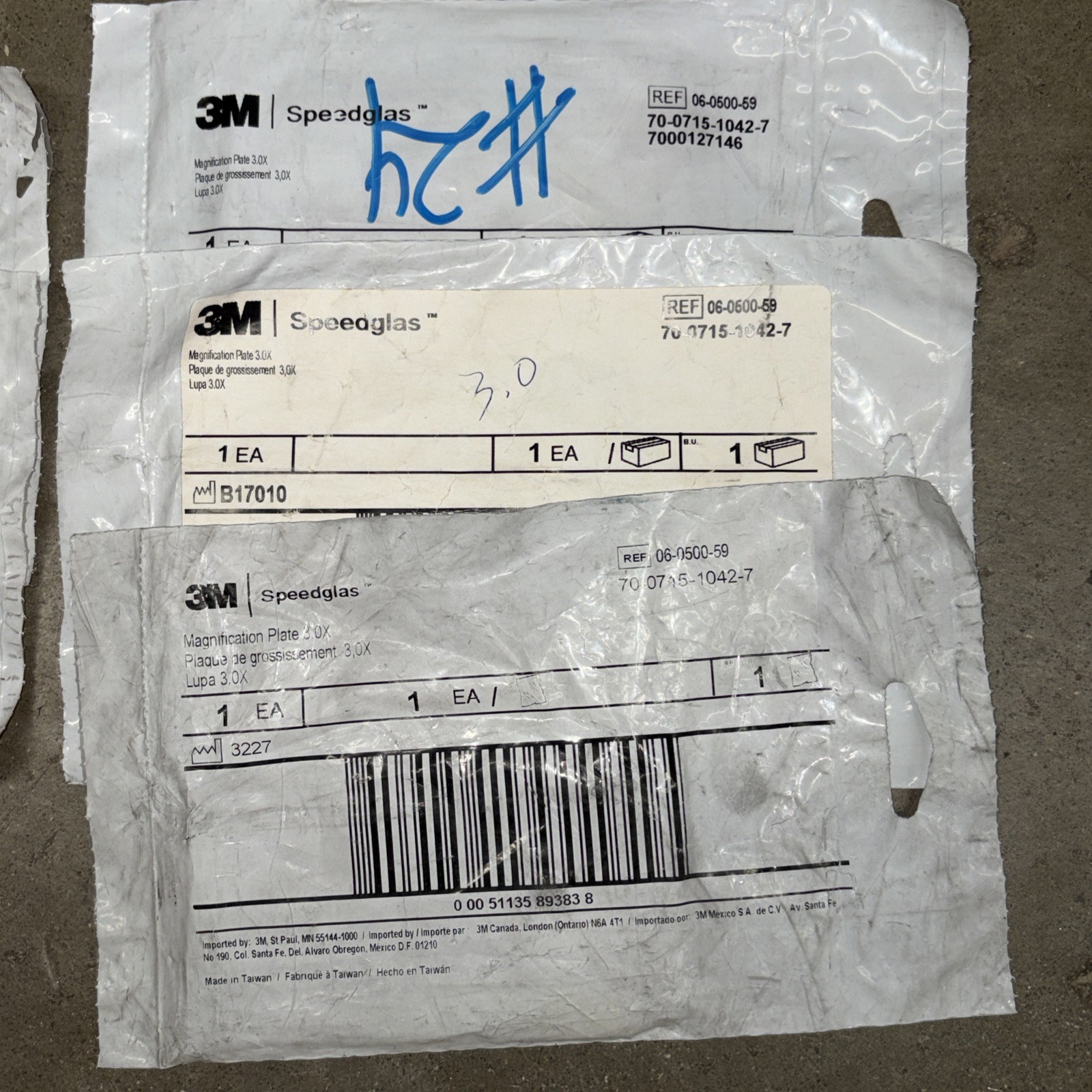 3M Speedglas Magnification Plate 1.5x- 3.0x 06-0500-57 (Lot Of 14)