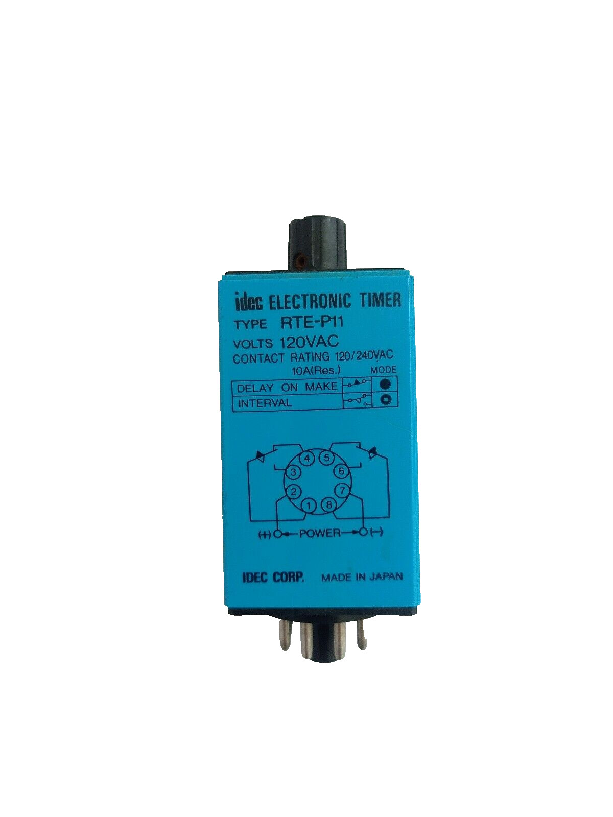 IDEC RTE-P11 ELECTRONIC TIMER 120VAC