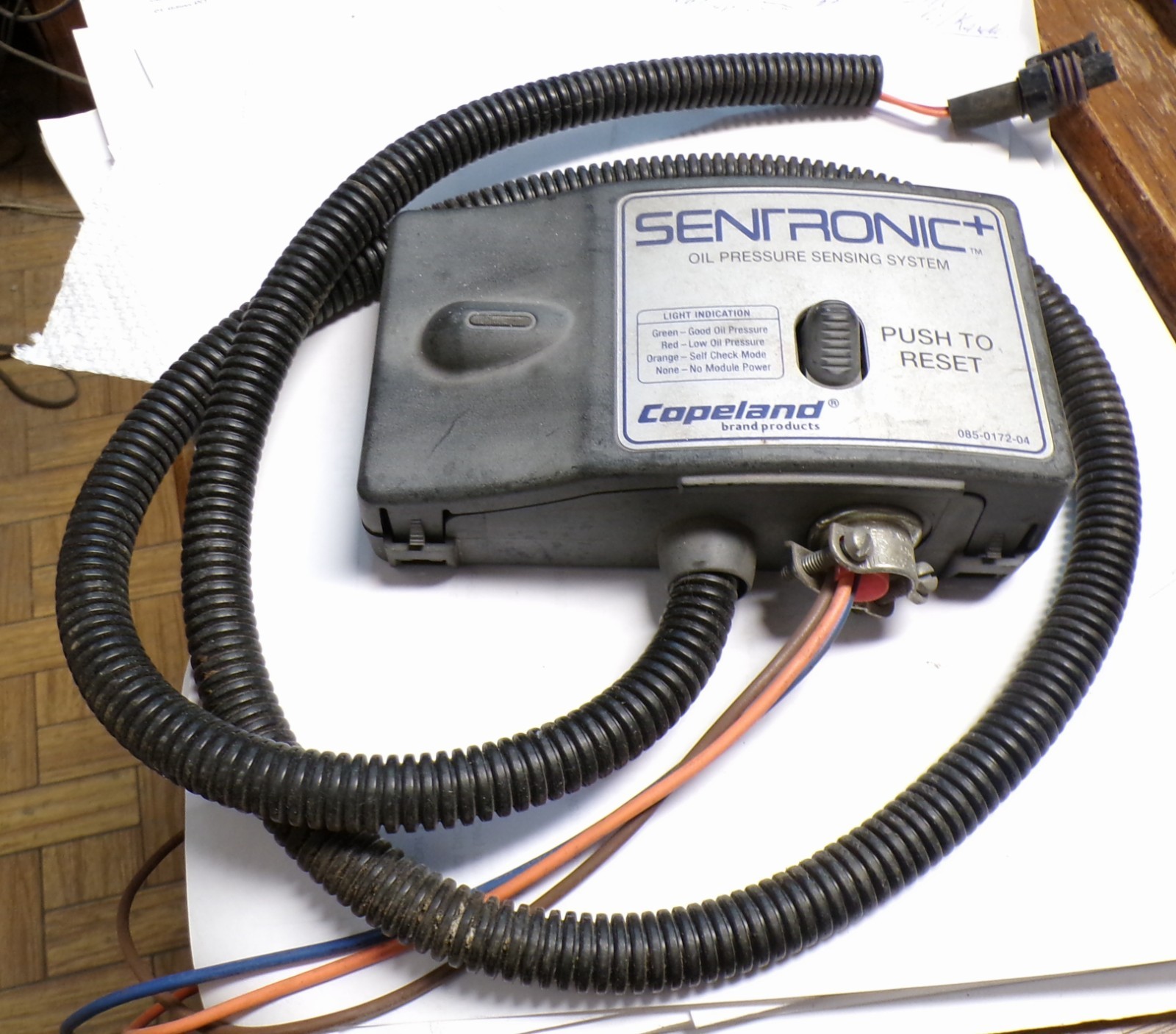 Sentronic Copeland Oil Pressure Sensing System 085-0172-04 Used Cut Out FF3