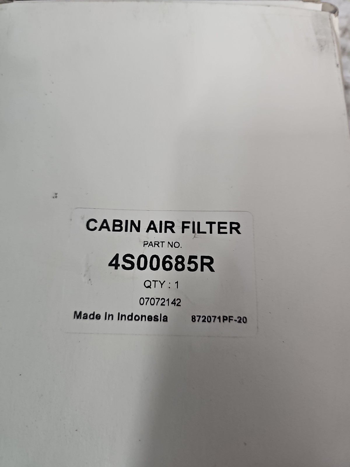 John Deere 4S00685R Cab Air Filter UPC 674118409521 Lot Of 3 Filters
