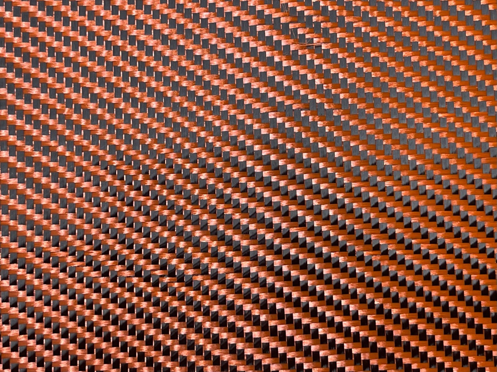 12″ x 5FT Twill Weave Orange Hybrid Carbon Fiber Fabric Cloth Resin Kit