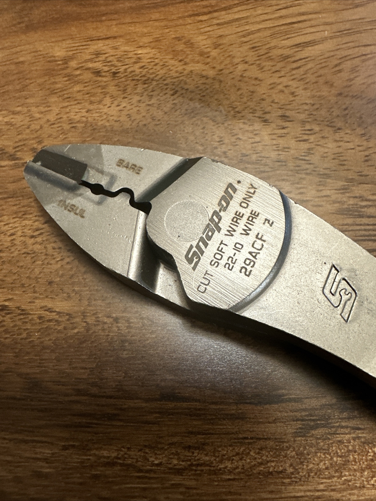 NEW Snap On 29ACF HI VIZ Handle – 9″ Wire Terminal Crimping Tool – FREE SHIPPING