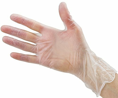 Disposable Plastic Vinyl Clear Gloves Allergy Latex &Powder Free,S/M/L 100 Count