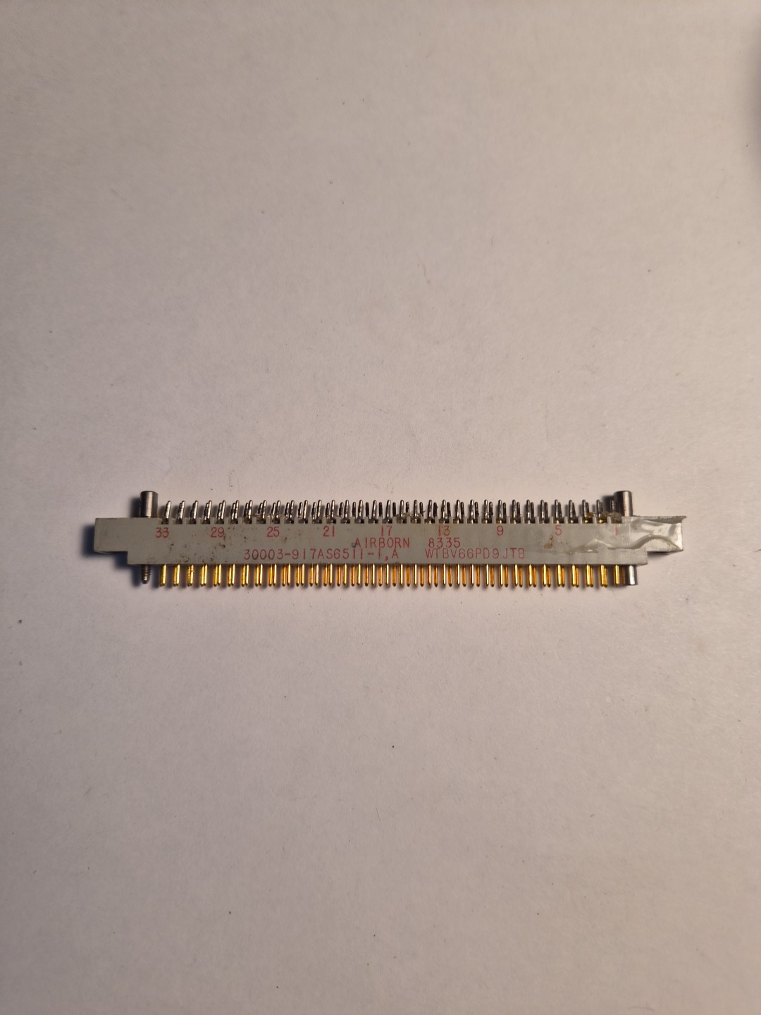 AIRBORN connector PN WTBV66PD9JTB, NSN 5935-01-2619566, NOS.