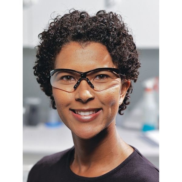 Kleenguard 25692 V30 Nemesis Safety Glasses, Anti-Scratch, Wraparound, Black