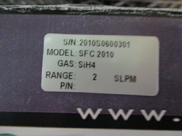 SemiFlow SFC2010 Mass Flow Controller, MFC, SiH4, 2 SLPM, Perkin Elmer, 101318
