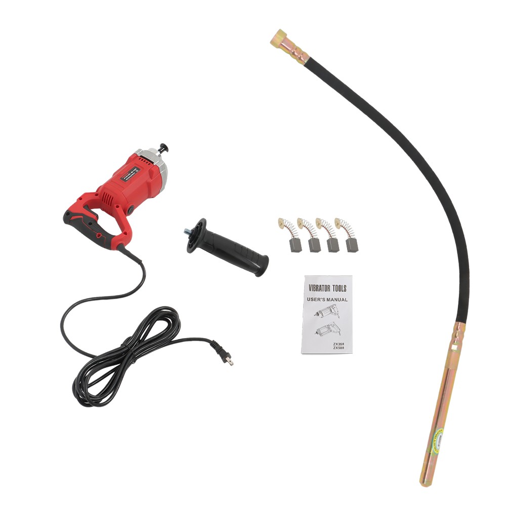 Electric Concrete Vibrator Handheld Concrete Vibrating Tool With 6.6 Feet Shaft