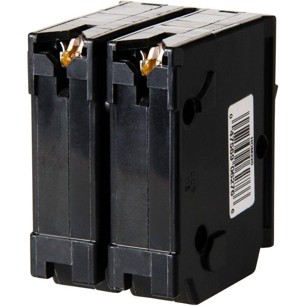 Lot of 2 Square D HOM20 Circuit Breaker 2-Pole 30 Amp 120/240 Volt AC Homeline