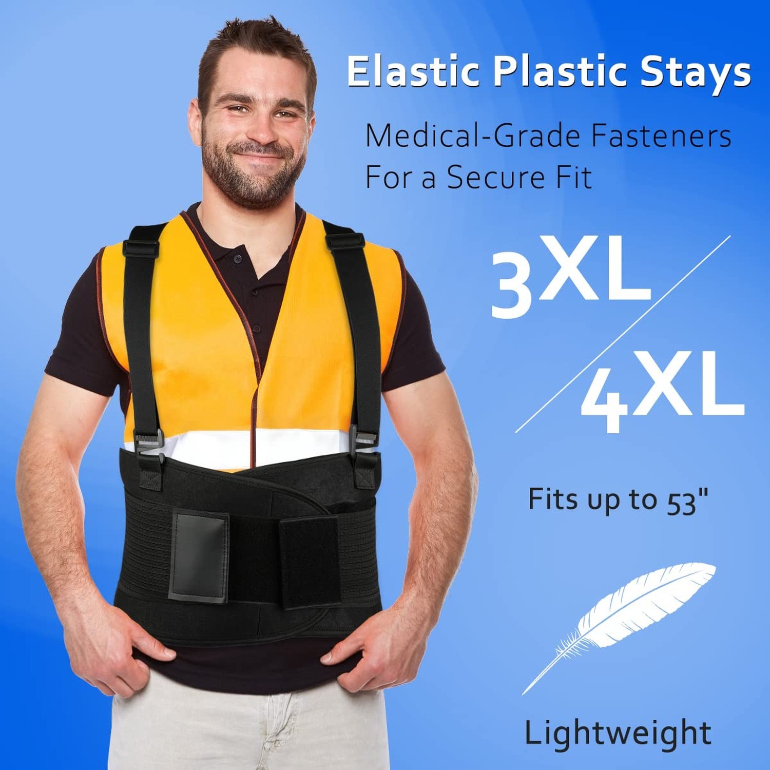 Back Brace Lumbar Back Support Belt for Women and Men – Lower Back Pain Relie…