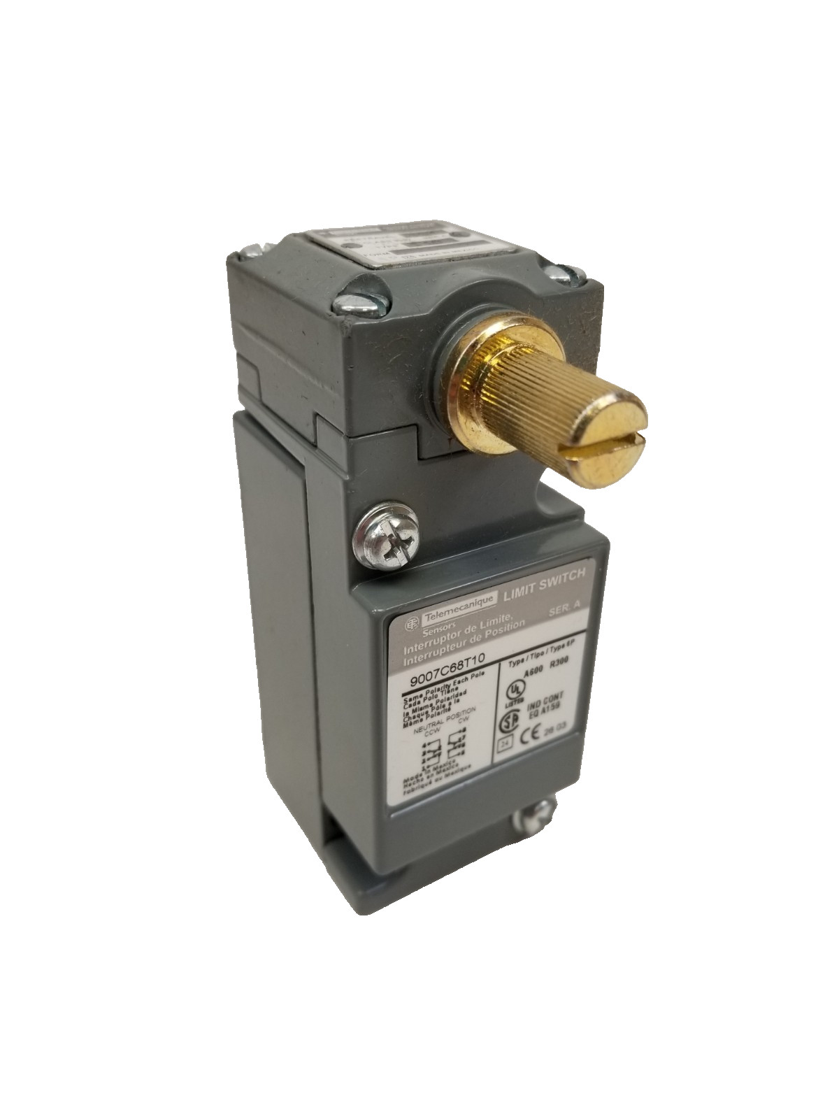 Telemecanique 9007C68T10 Limit Switch 10A 600 VAC 2NO/2NC 2-Pole NEW