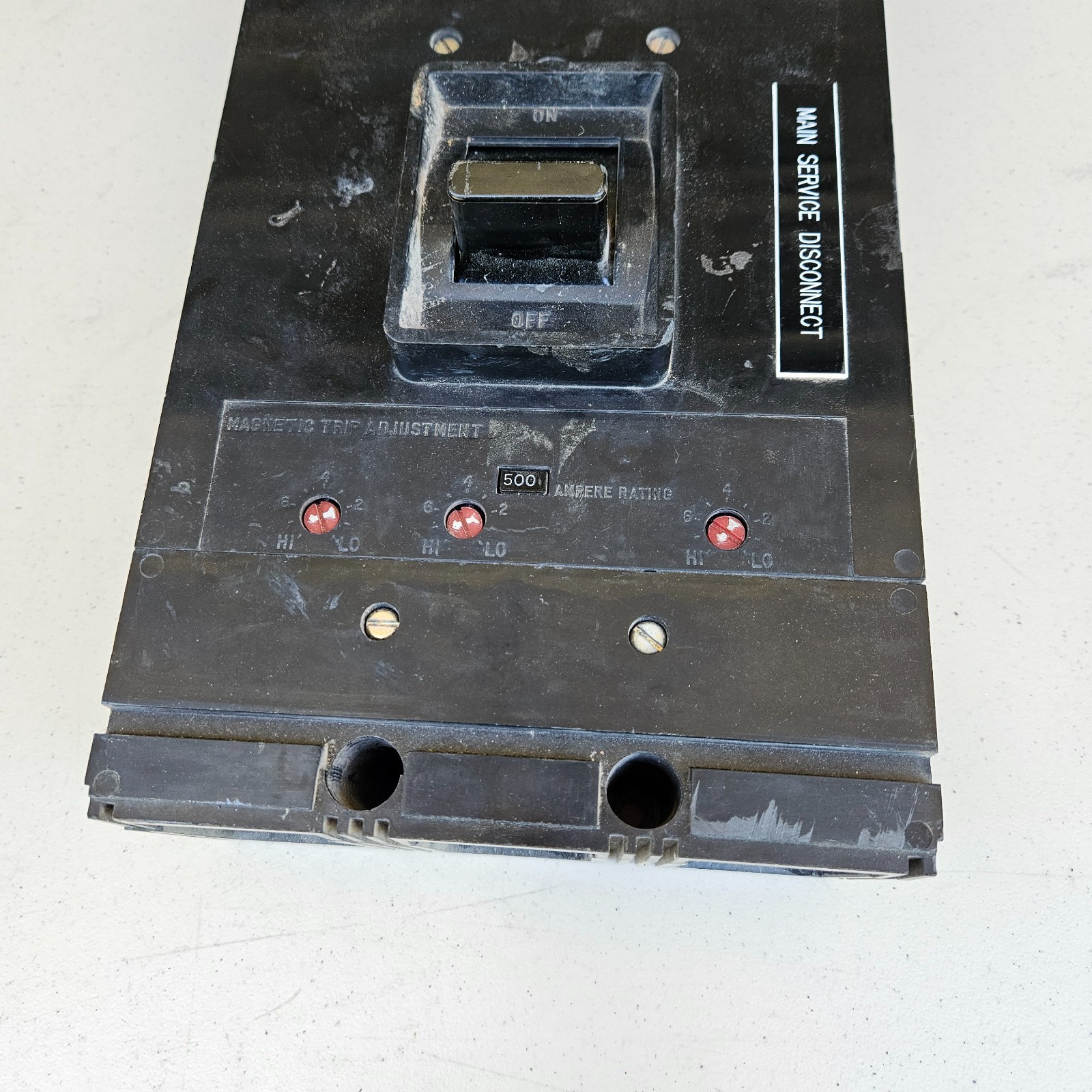 MA3800F 800A Breaker 600V w/500A Trip Unit – Westinghouse