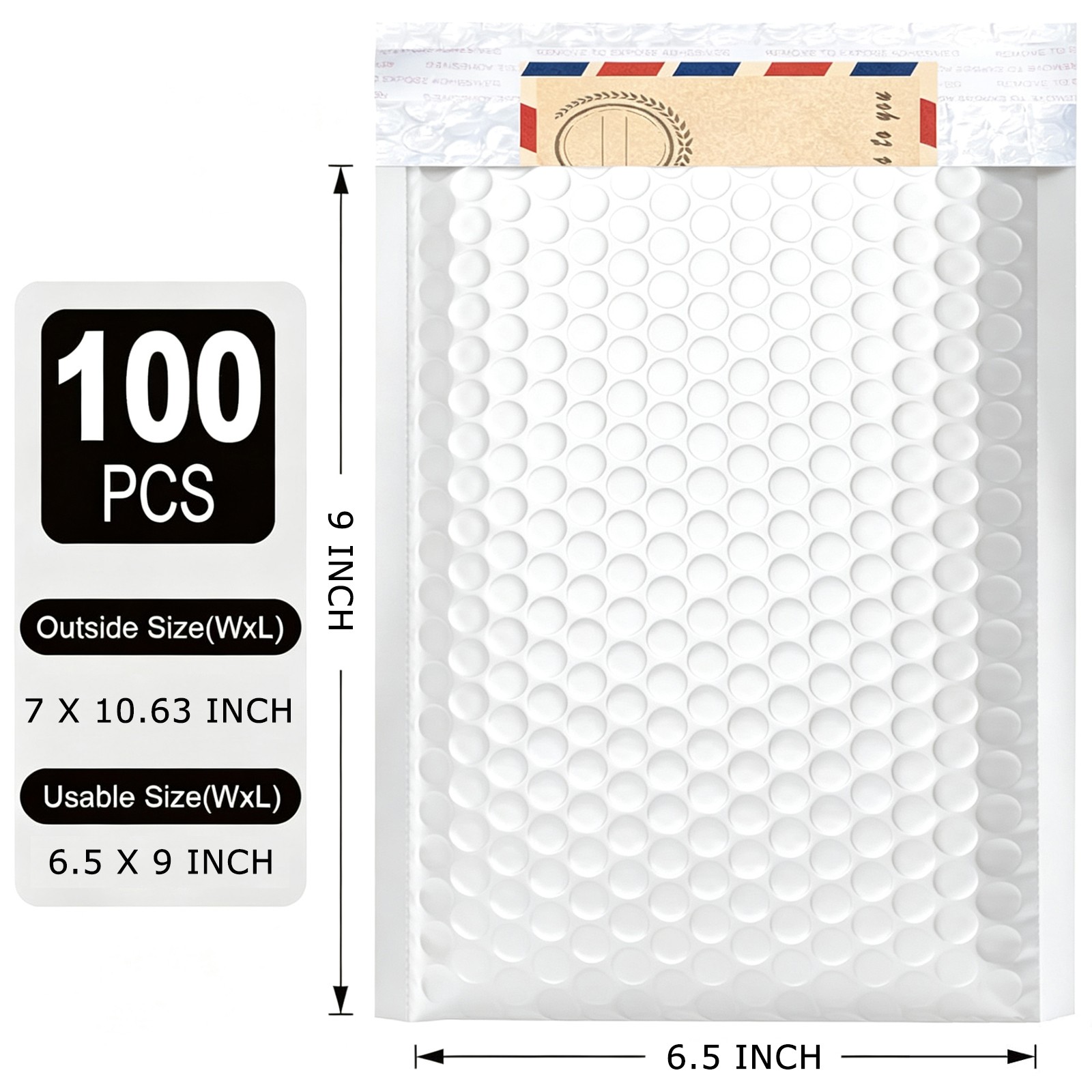 Poly Bubble Mailers Padded Envelopes Shipping Mailing Bags Any Size White Bulk