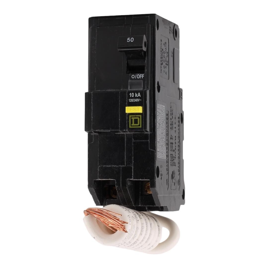NEW IN BOX Square D QO250GFI Ground Fault Circuit Breaker 2 Pole 50A 120/240V