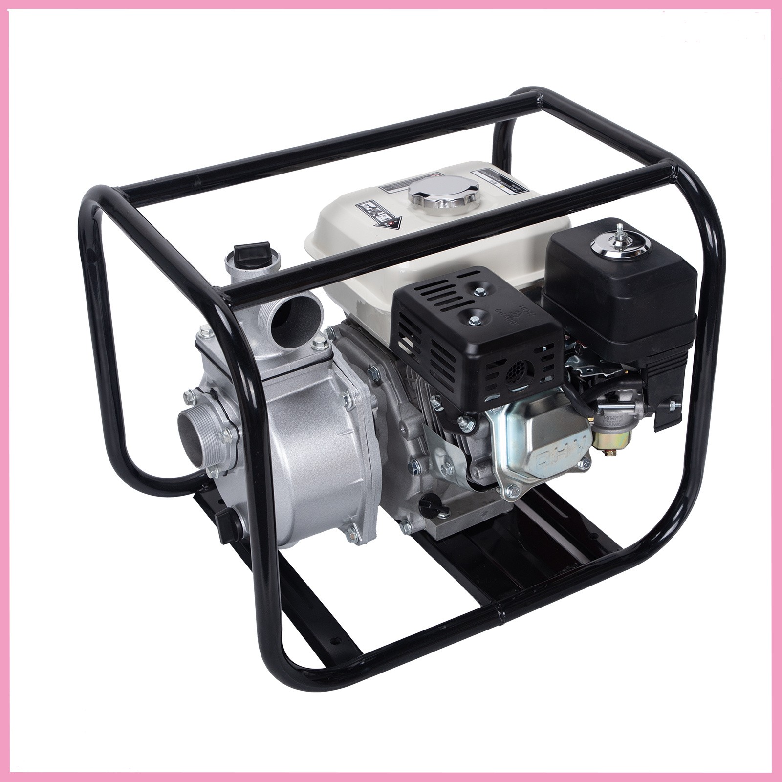 2″ 6.5 HP 4-Stroke Gasoline Semi-Trash Water Pump High-Pressure Transfer Pump