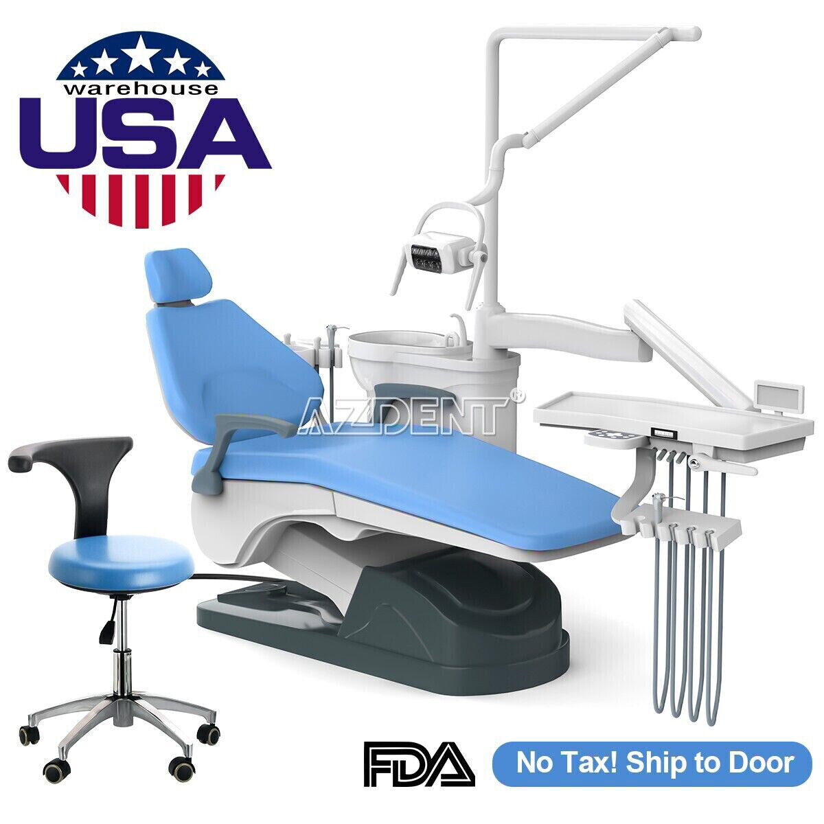 Dental Unit Chair DC Motor Computer Control/Delivery Suction Unit Air Compressor