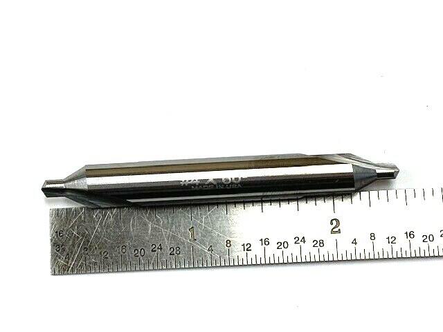 SOLID CARBIDE CENTER DRILL #4 – 60 Degree USA CENTER DRILL HTC 585-1250