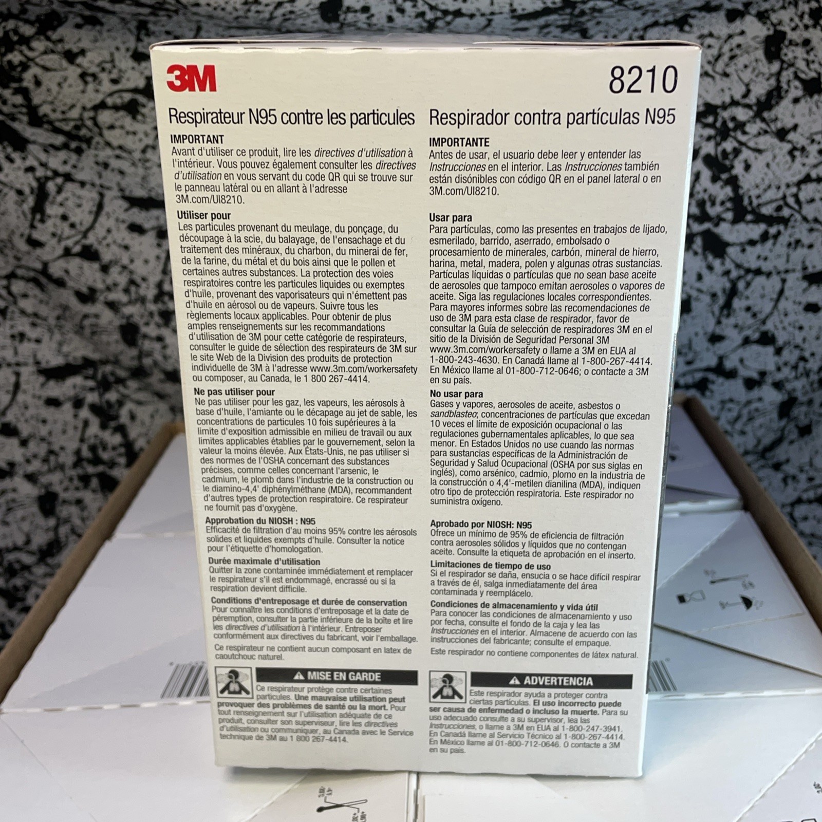 3M 8210 N95 Disposable Respirator Dust Mask | Case of 160 Masks | EXP 4/25 | New