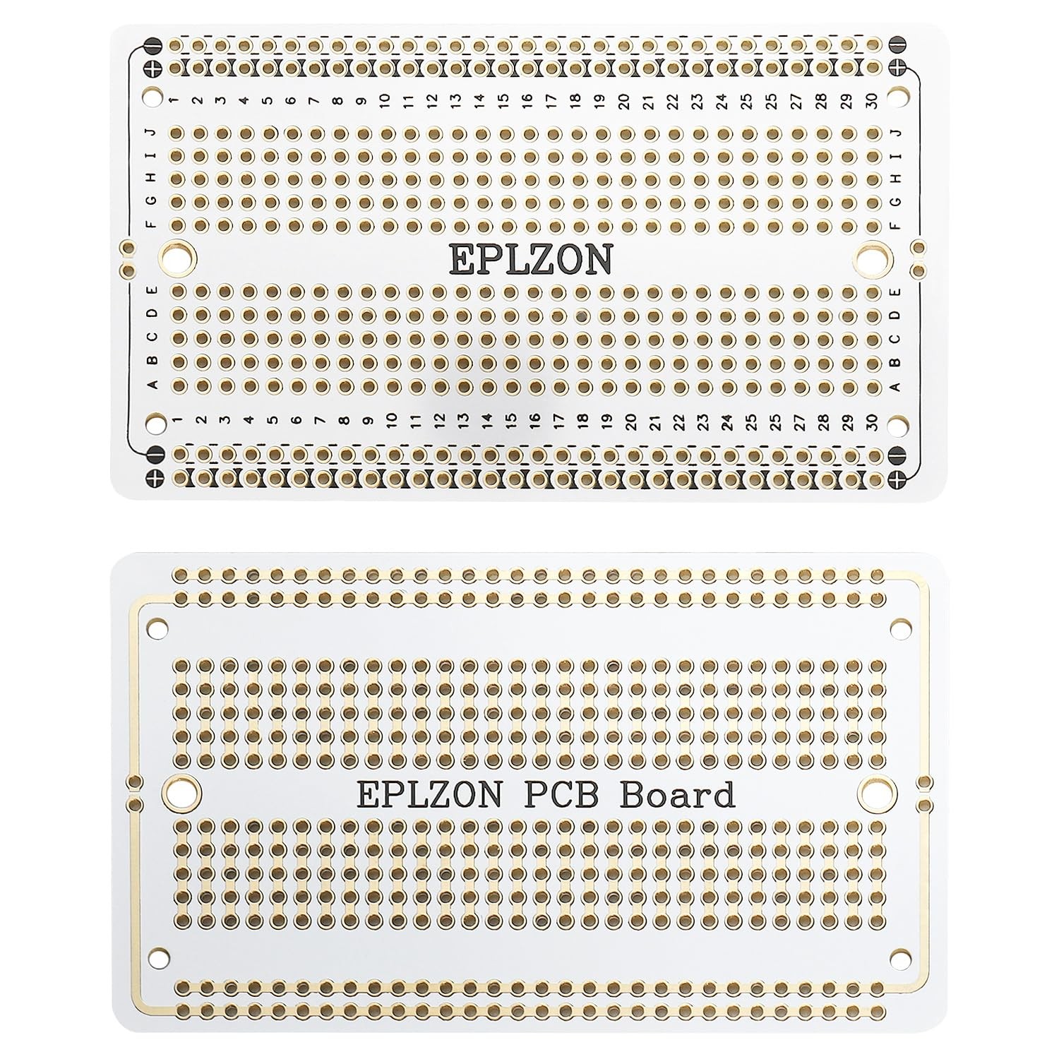 Solderable Breadboard PCB GoldPlated DIY Electronics 3.5×2.05 Inch 5 Pack 2Mini