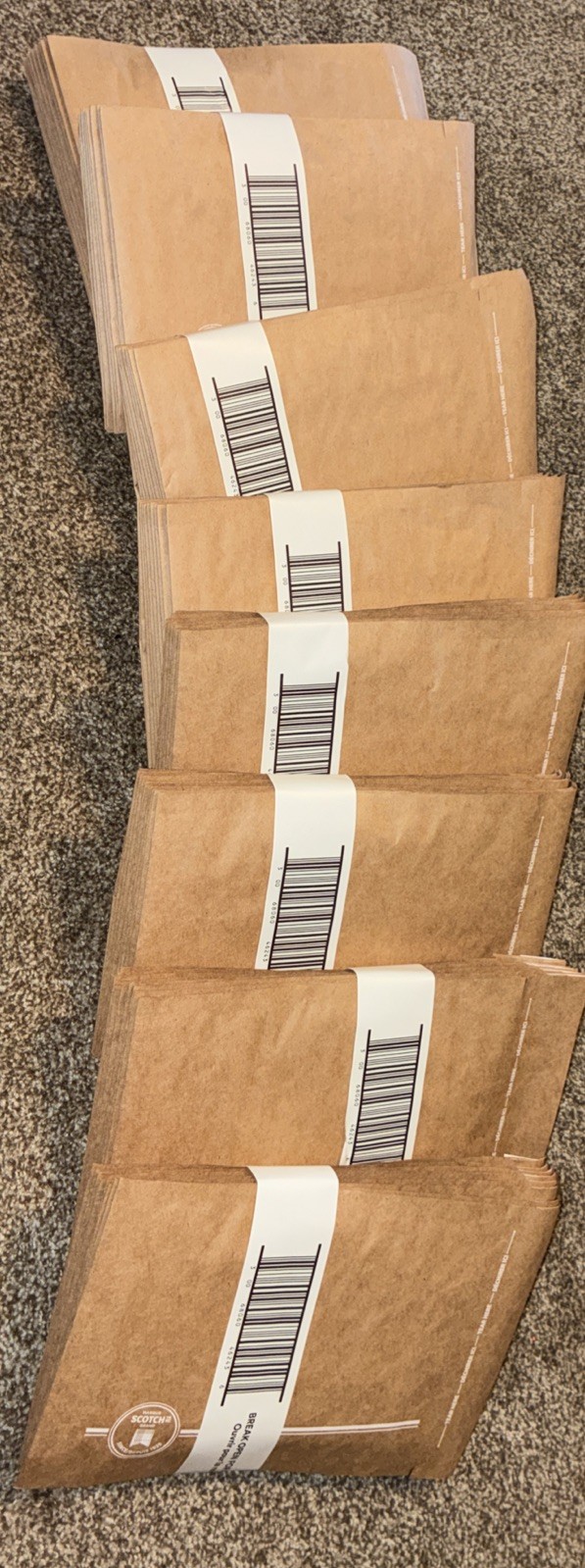 Scotch Padded Curbside Recycled Mailers 80 PCs Shipping Envelopes