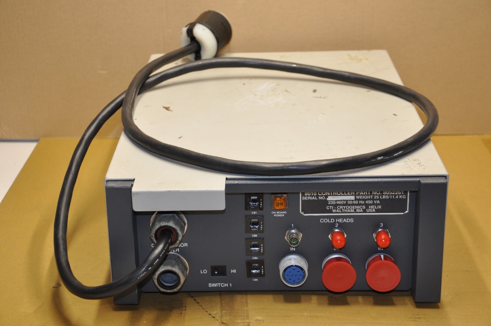 CTI-Cryogenics 8052261 Compressor 8010 Controller FOR PARTS ONLY