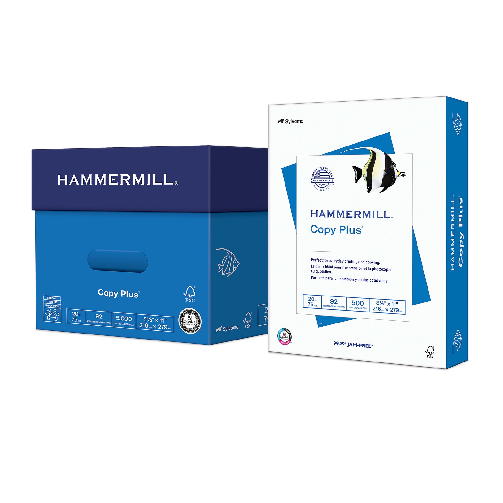Hammermill Copy Plus 8.5″ x 11″ Copy Paper, 20 lbs., 92 Brightness, 5000 Sheets